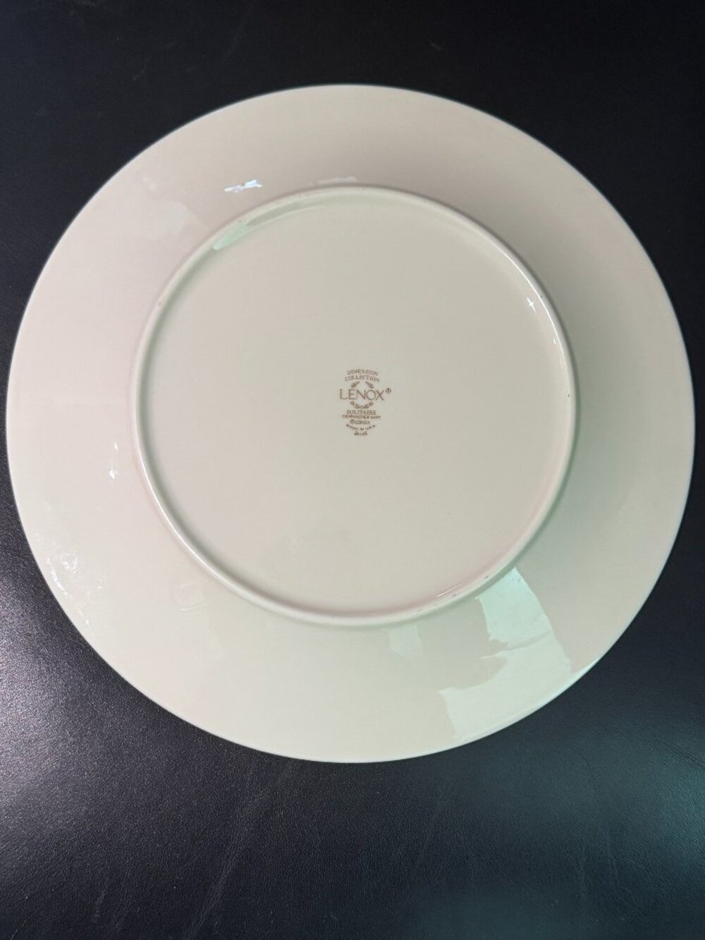Lenox 'Dimension Collection Solitaire' Accent Plate, Platinum Accents, Porcelain - Picture 4 of 5